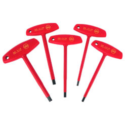 33478 SET 5 ATORNILLADORES ALLEN MANGO "T" CON AISLACION 1000VAC